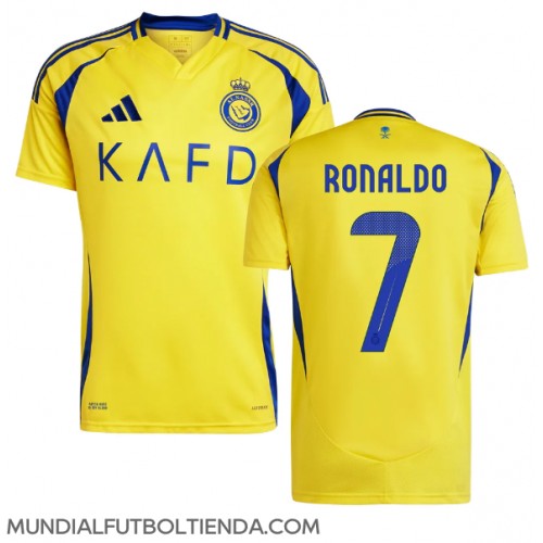 Camiseta Al-Nassr Cristiano Ronaldo #7 Primera Equipación Replica 2024-25 mangas cortas